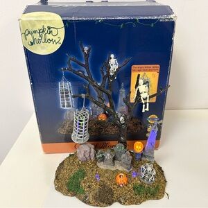 Lemax Pumpkin Hollow Spooky Town Caged Monster Animated Lighted 2004 Complete